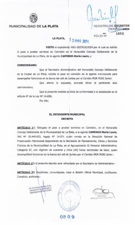Decreto nº 809 de 2024, ALAK, Julio Cesar