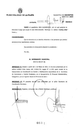 Decreto nº 531 de 2021, GARRO, Julio cesar