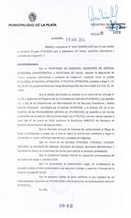 Decreto nº 646 de 2024, ALAK, Julio Cesar