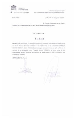 Ordenanza nº 12483 de 2023