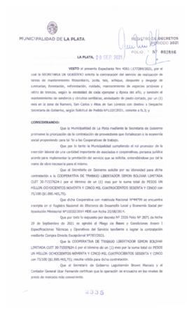 Decreto nº 2335 de 2021, GARRO, Julio cesar