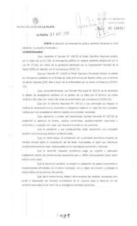 Decreto nº 621 de 2020, GARRO, Julio cesar