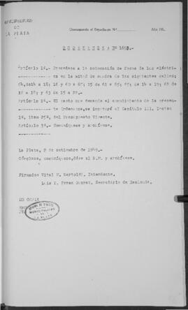 Ordenanza n° 1692 de 1949
