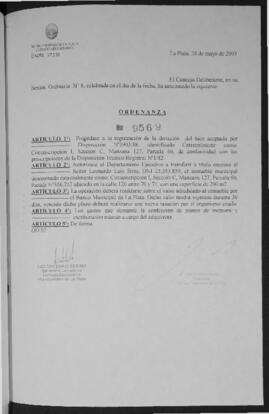 Ordenanza n° 9569 de 2003