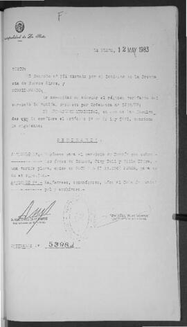 Ordenanza n° 5398 de 1983