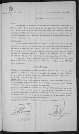 Ordenanza n° 4899 de 1981
