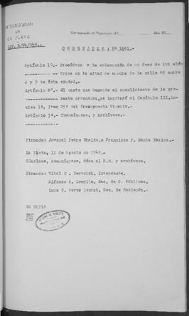 Ordenanza n° 1661 de 1949