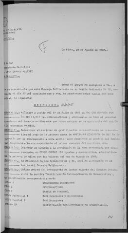 Ordenanza n° 6665 de 1987