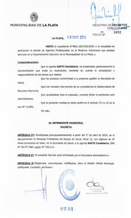 Decreto nº 781 de 2024, ALAK, Julio Cesar