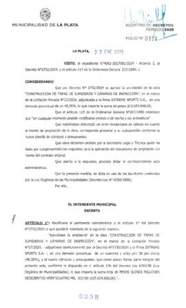 Decreto nº 238 de 2025, ALAK, Julio Cesar