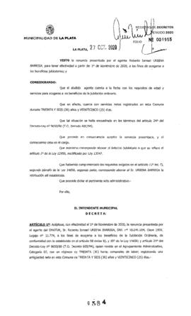 Decreto nº 1584 de 2020, GARRO, Julio cesar