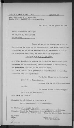 Ordenanza n° 3072 de 1964