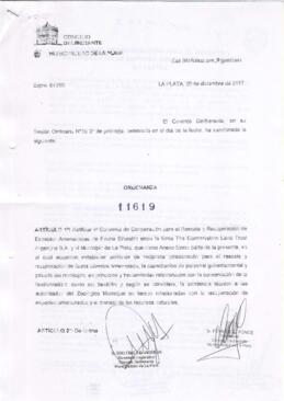 Ordenanza nº 11619 de 2017