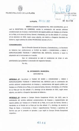 Decreto nº 4144 de 2022, GARRO, Julio cesar