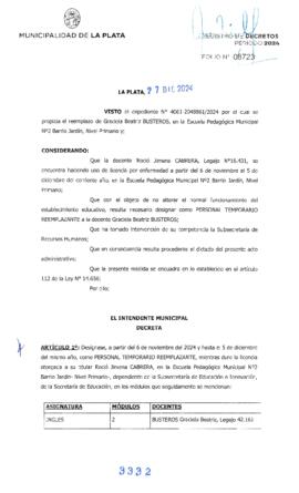 Decreto nº 3332 de 2024, ALAK, Julio Cesar