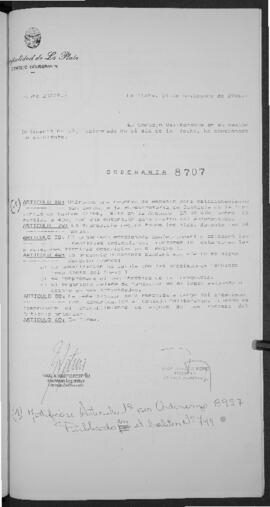 Ordenanza n° 8707 de 1996