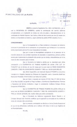 Decreto nº 1003 de 2021, GARRO, Julio cesar