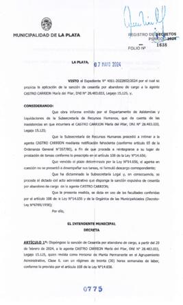 Decreto nº 775 de 2024, ALAK, Julio Cesar