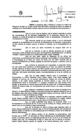 Decreto nº 148 de 2020, GARRO, Julio cesar