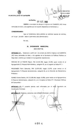 Decreto nº 1664 de 2020, GARRO, Julio cesar