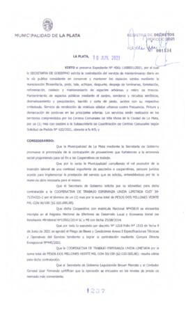Decreto nº 1237 de 2021, GARRO, Julio cesar