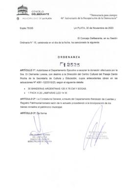 Ordenanza nº 12525 de 2023