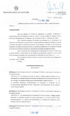 Decreto nº 1312 de 2023, GARRO, Julio cesar