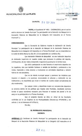 Decreto nº 2340 de 2024, ALAK, Julio Cesar