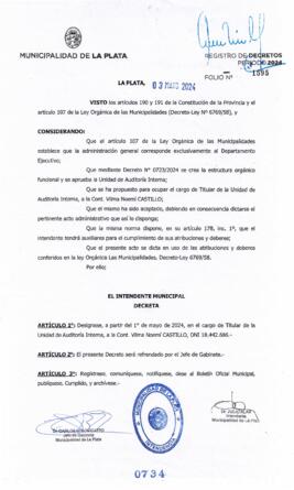 Decreto nº 734 de 2024, ALAK, Julio Cesar