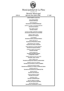 Boletín Municipal nº 1187 - martes, 28 de julio de 2020