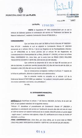 Decreto nº 813 de 2024, ALAK, Julio Cesar