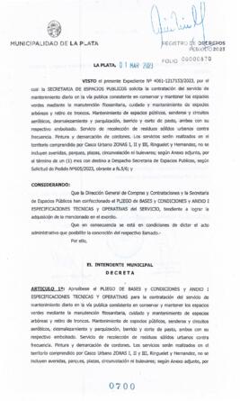 Decreto nº 700 de 2023, GARRO, Julio cesar