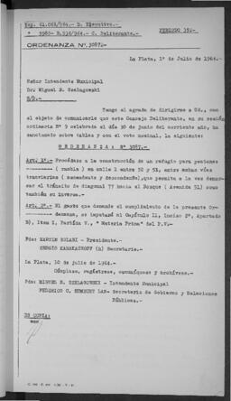 Ordenanza n° 3087 de 1964