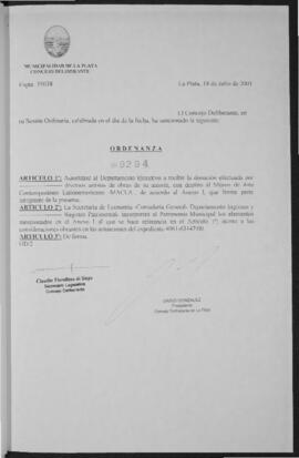 Ordenanza n° 9294 de 2001