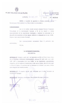 Decreto nº 2347 de 2021, GARRO, Julio cesar