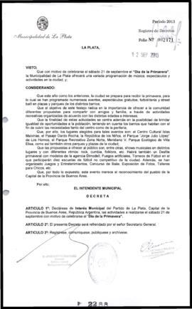 Decreto n° 2288 de 2013, Bruera, Oscar Pablo