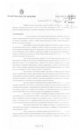 Decreto nº 481 de 2021, GARRO, Julio cesar
