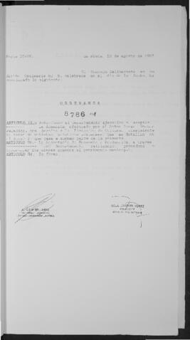 Ordenanza n° 8786 de 1997