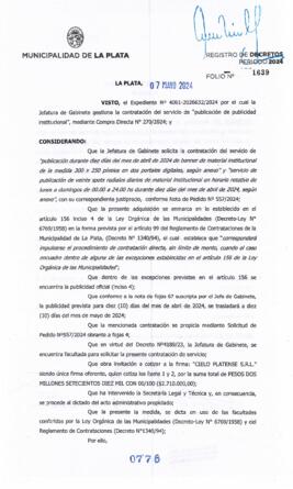 Decreto nº 776 de 2024, ALAK, Julio Cesar