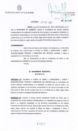 Decreto nº 3057 de 2022, GARRO, Julio cesar