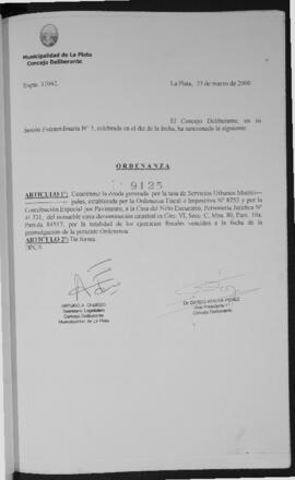 Ordenanza n° 9125 de 2000