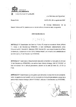Ordenanza nº 11978 de 2020