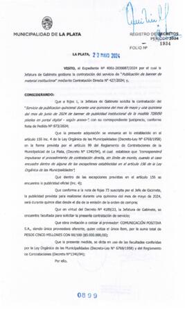 Decreto nº 899 de 2024, ALAK, Julio Cesar