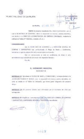 Decreto nº 667 de 2021, GARRO, Julio cesar