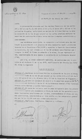Ordenanza n° 4900 de 1981