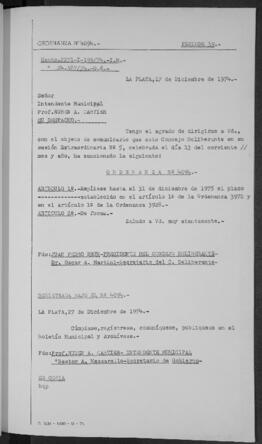 Ordenanza n° 4094 de 1974