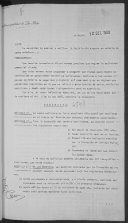 Ordenanza n° 04743 de 1980