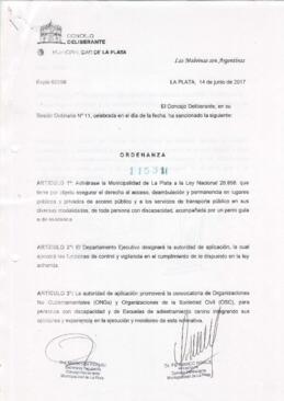 Ordenanza nº 11531 de 2017