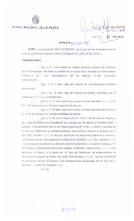 Decreto nº 2300 de 2021, GARRO, Julio cesar