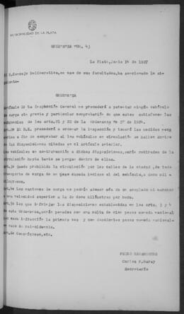 Ordenanza n° 0043 de 1927